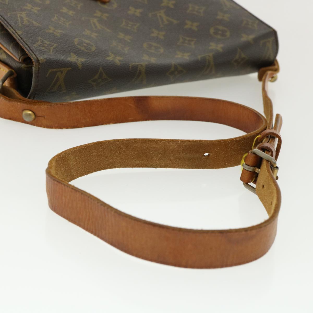 LOUIS VUITTON Monogram Cartouchiere GM Shoulder Bag Vintage M51252 Auth th3104