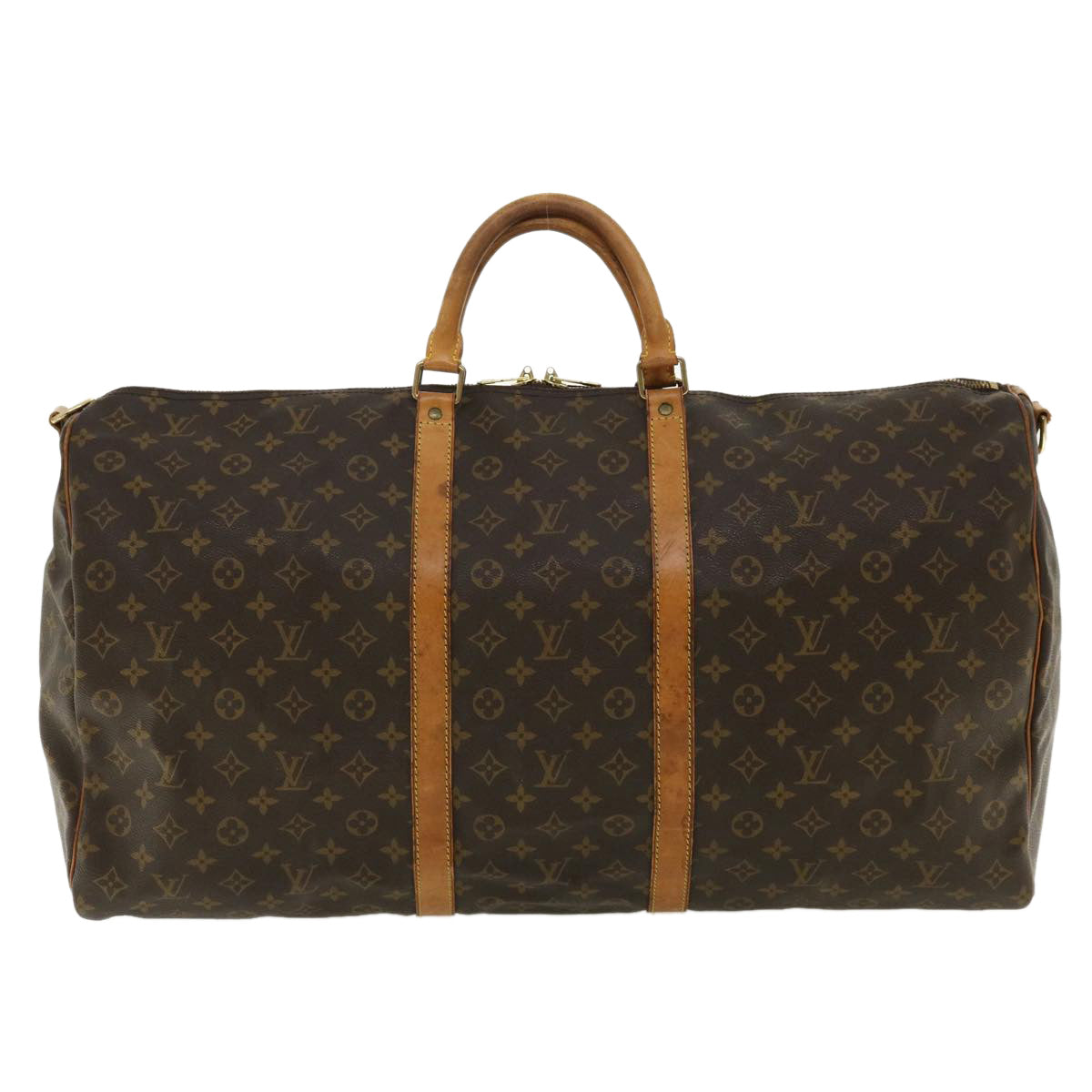 LOUIS VUITTON Monogram Keepall Bandouliere 60 Boston Bag M41412 LV Auth th3138