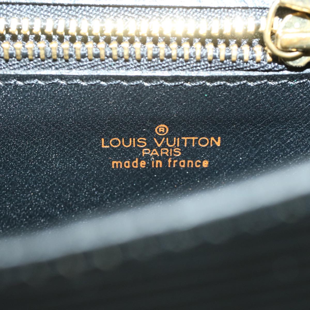 LOUIS VUITTON Epi Montaigne 27 Clutch Bag Black M52652 LV Auth th3157