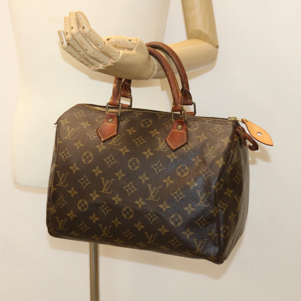 LOUIS VUITTON Monogram Speedy 30 Hand Bag M41526 LV Auth th3165