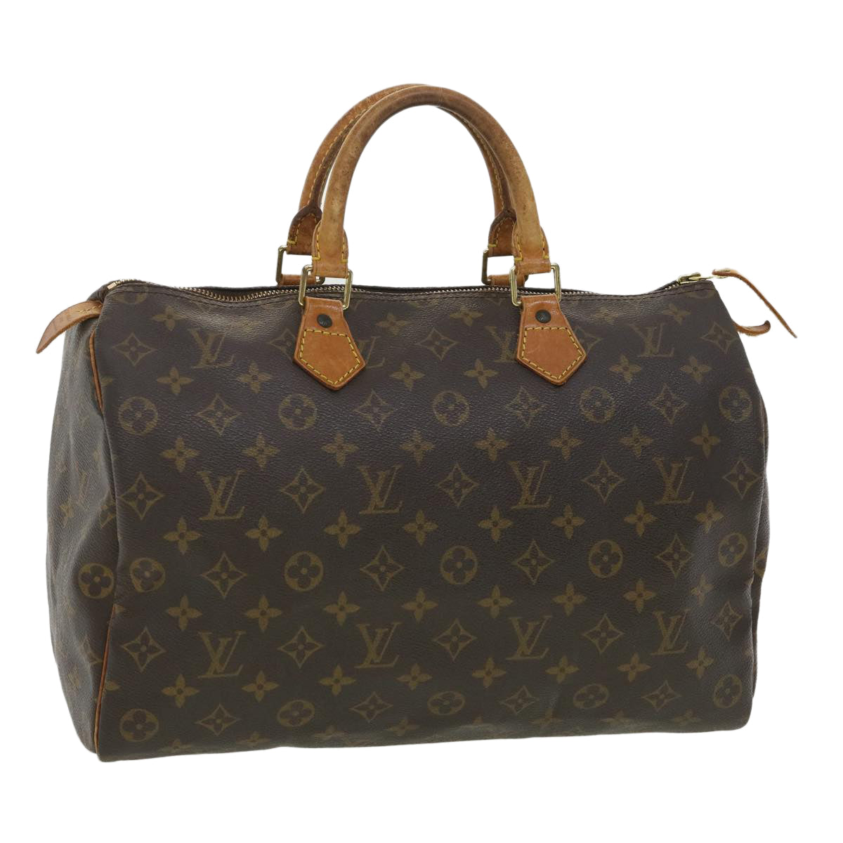 LOUIS VUITTON Monogram Speedy 35 Hand Bag M41524 LV Auth th3259