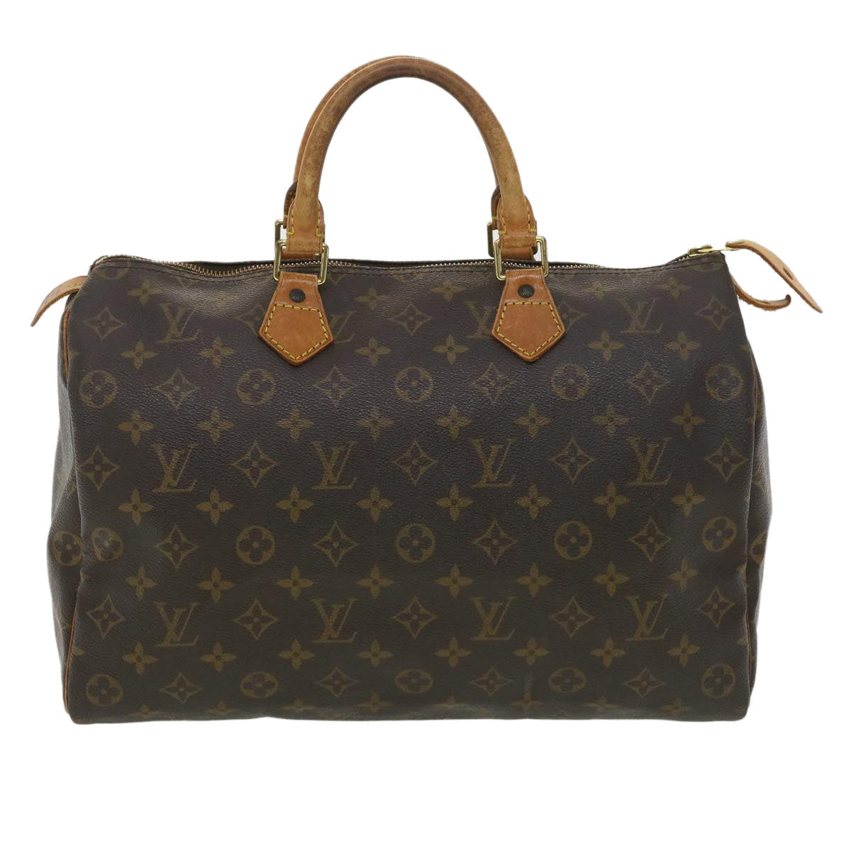 LOUIS VUITTON Monogram Speedy 35 Hand Bag M41524 LV Auth th3259