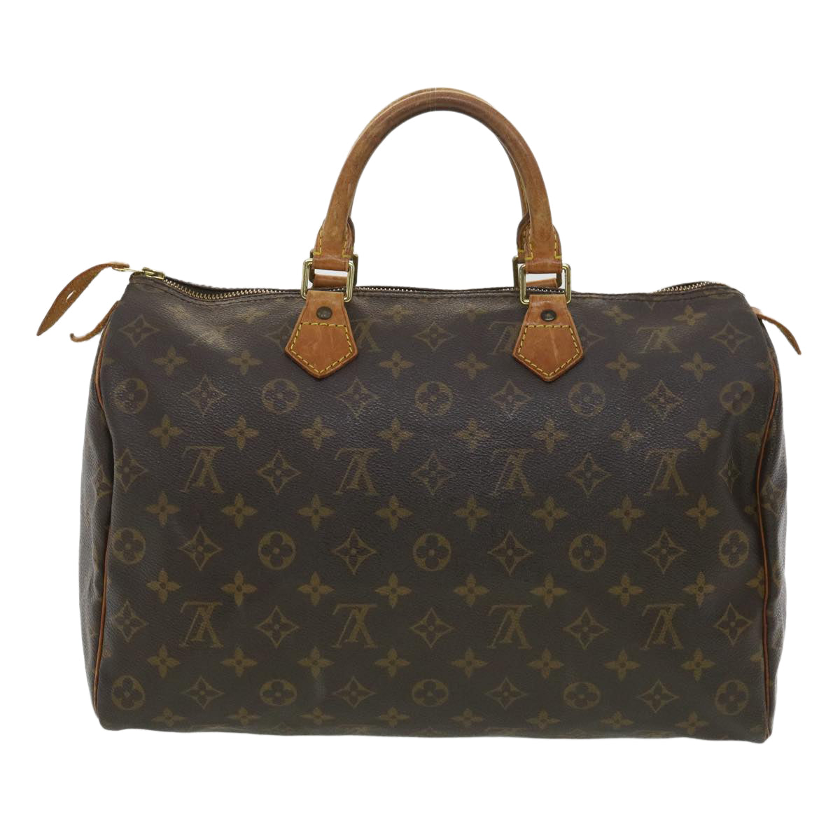 LOUIS VUITTON Monogram Speedy 35 Hand Bag M41524 LV Auth th3259 - 0