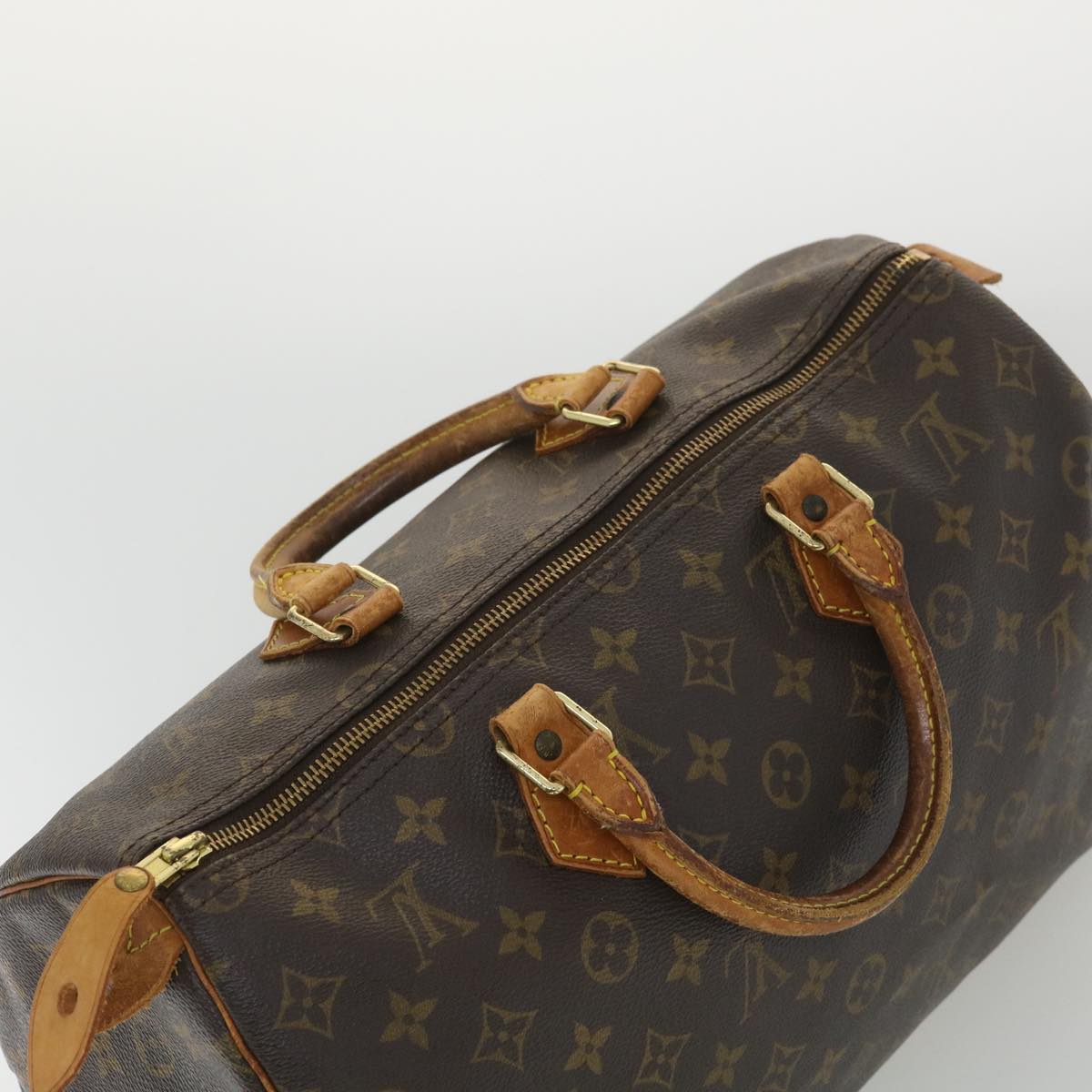 LOUIS VUITTON Monogram Speedy 35 Hand Bag M41524 LV Auth th3259