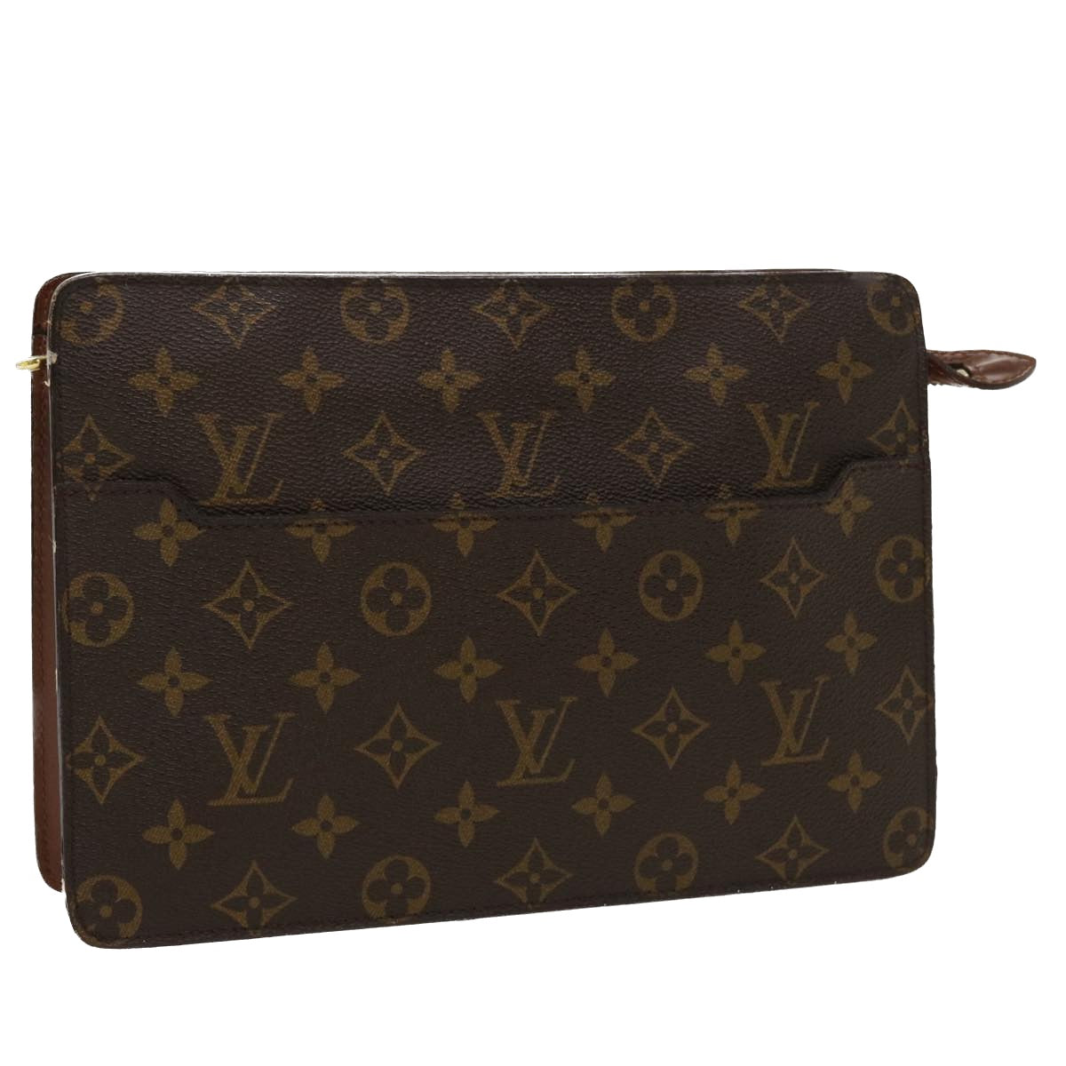 LOUIS VUITTON Monogram Pochette Homme Clutch Bag M51795 LV Auth th3267