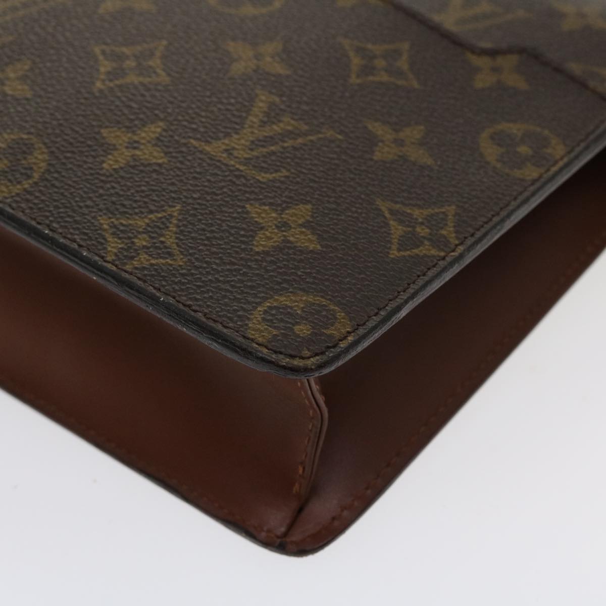 LOUIS VUITTON Monogram Pochette Homme Clutch Bag M51795 LV Auth th3267