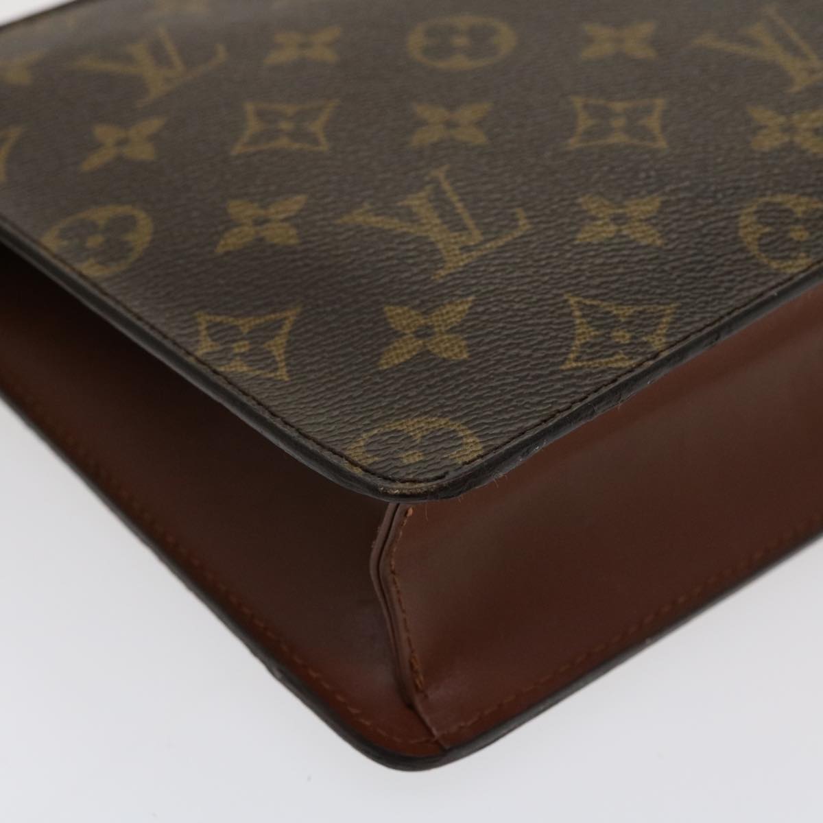 LOUIS VUITTON Monogram Pochette Homme Clutch Bag M51795 LV Auth th3267