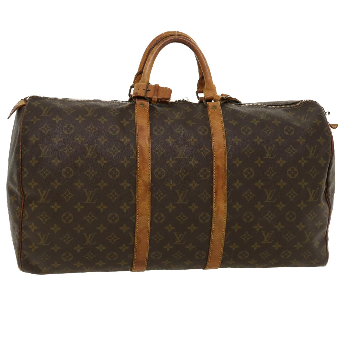 LOUIS VUITTON Monogram Keepall 55 Boston Bag M41424 LV Auth th3275