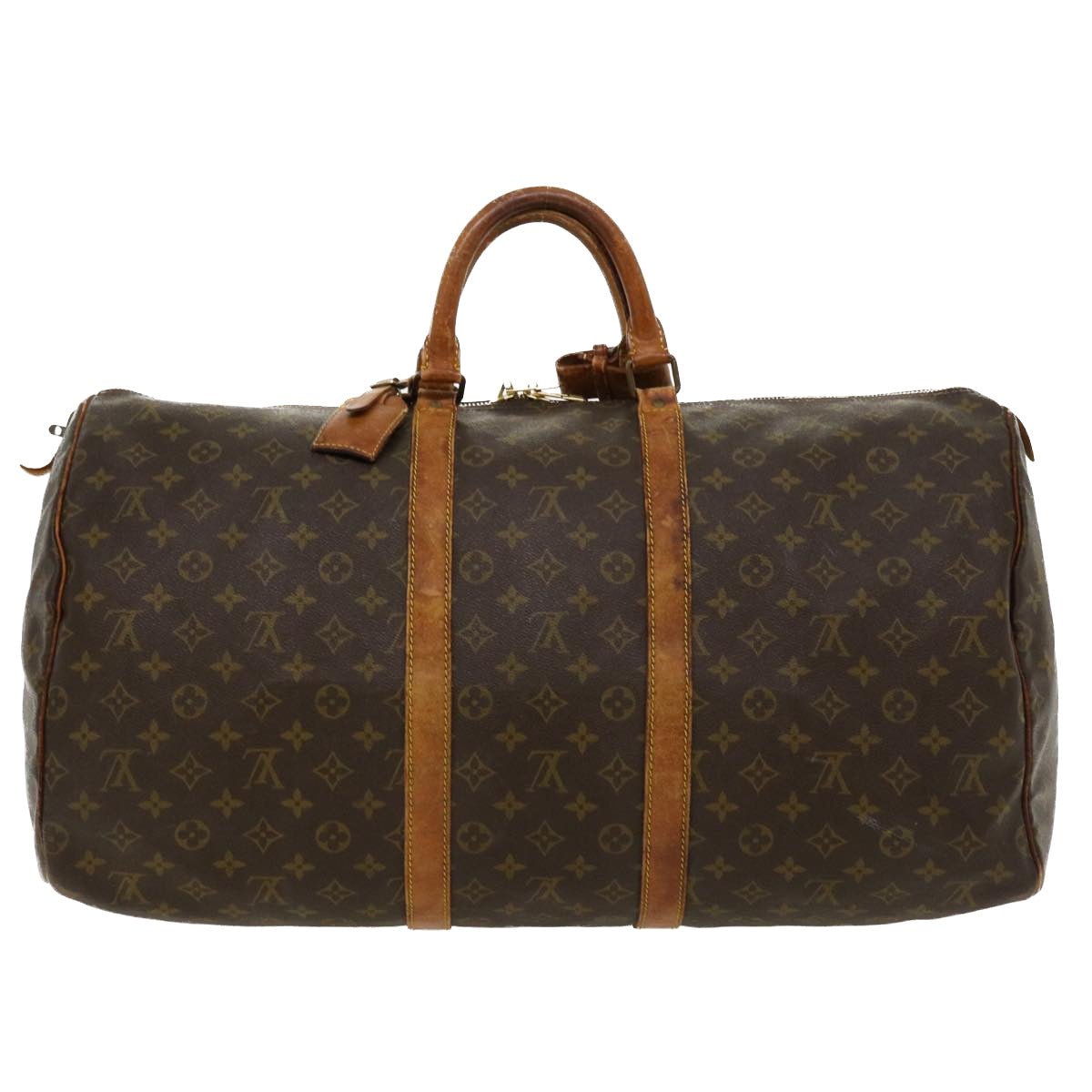 LOUIS VUITTON Monogram Keepall 55 Boston Bag M41424 LV Auth th3275