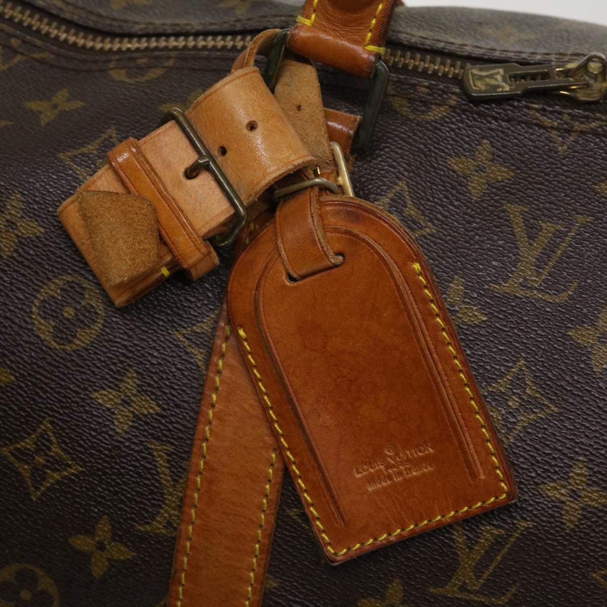 LOUIS VUITTON Monogram Keepall Bandouliere 55 Boston Bag M41414 LV Auth th3318