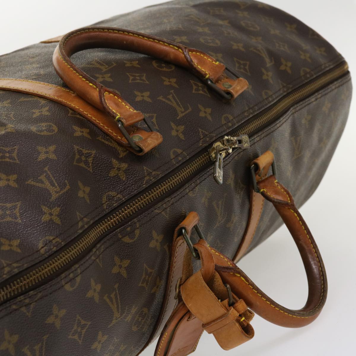 LOUIS VUITTON Monogram Keepall Bandouliere 55 Boston Bag M41414 LV Auth th3318