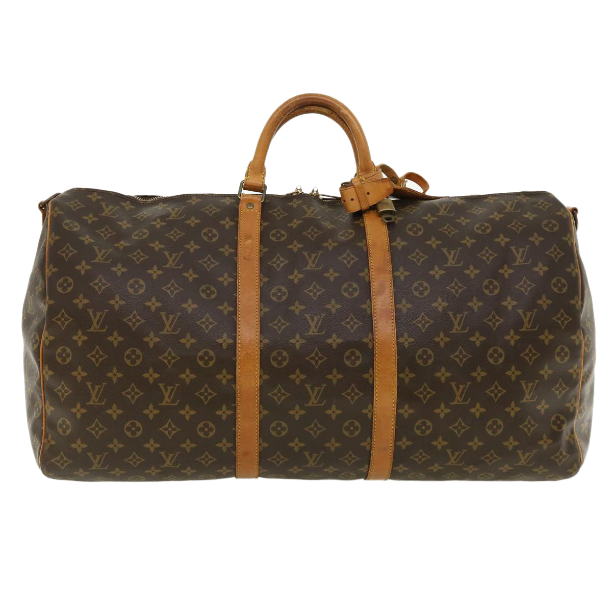 LOUIS VUITTON Monogram Keepall Bandouliere 60 Boston Bag M41412 LV Auth th3335