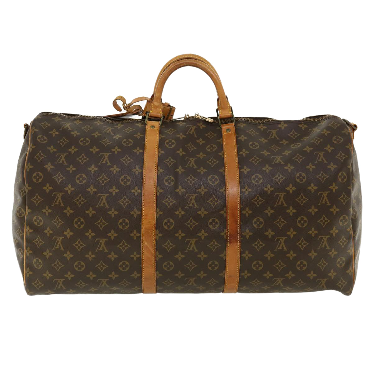 LOUIS VUITTON Monogram Keepall Bandouliere 60 Boston Bag M41412 LV Auth th3335