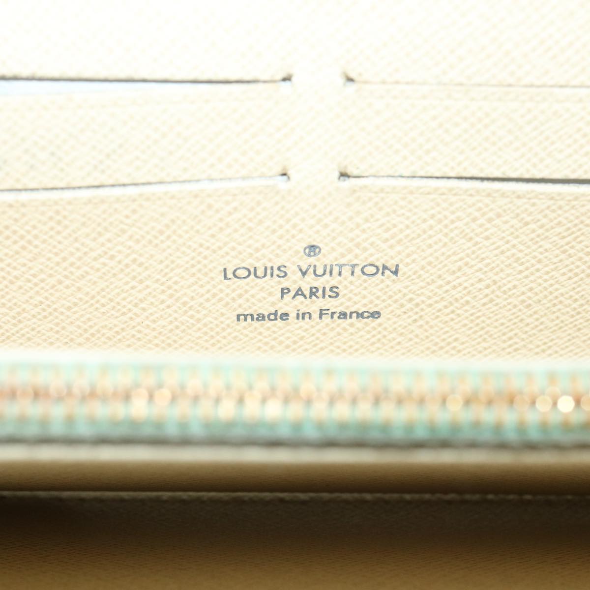 LOUIS VUITTON Damier Azur Zippy Wallet Long Wallet N60019 LV Auth th3350