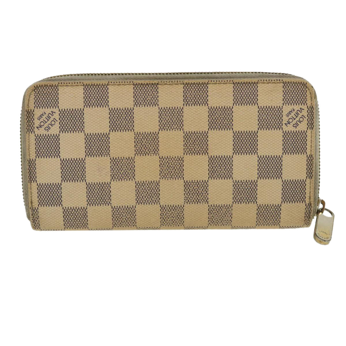 LOUIS VUITTON Damier Azur Zippy Wallet Long Wallet N60019 LV Auth th3350 - 0