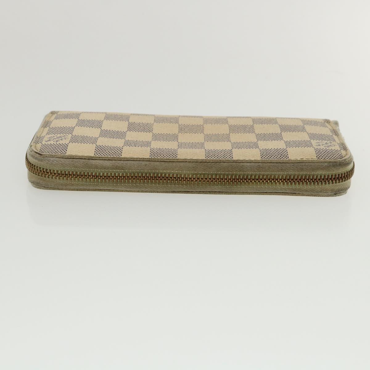 LOUIS VUITTON Damier Azur Zippy Wallet Long Wallet N60019 LV Auth th3350