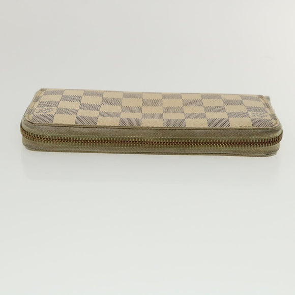 LOUIS VUITTON Damier Azur Zippy Wallet Long Wallet N60019 LV Auth th3350