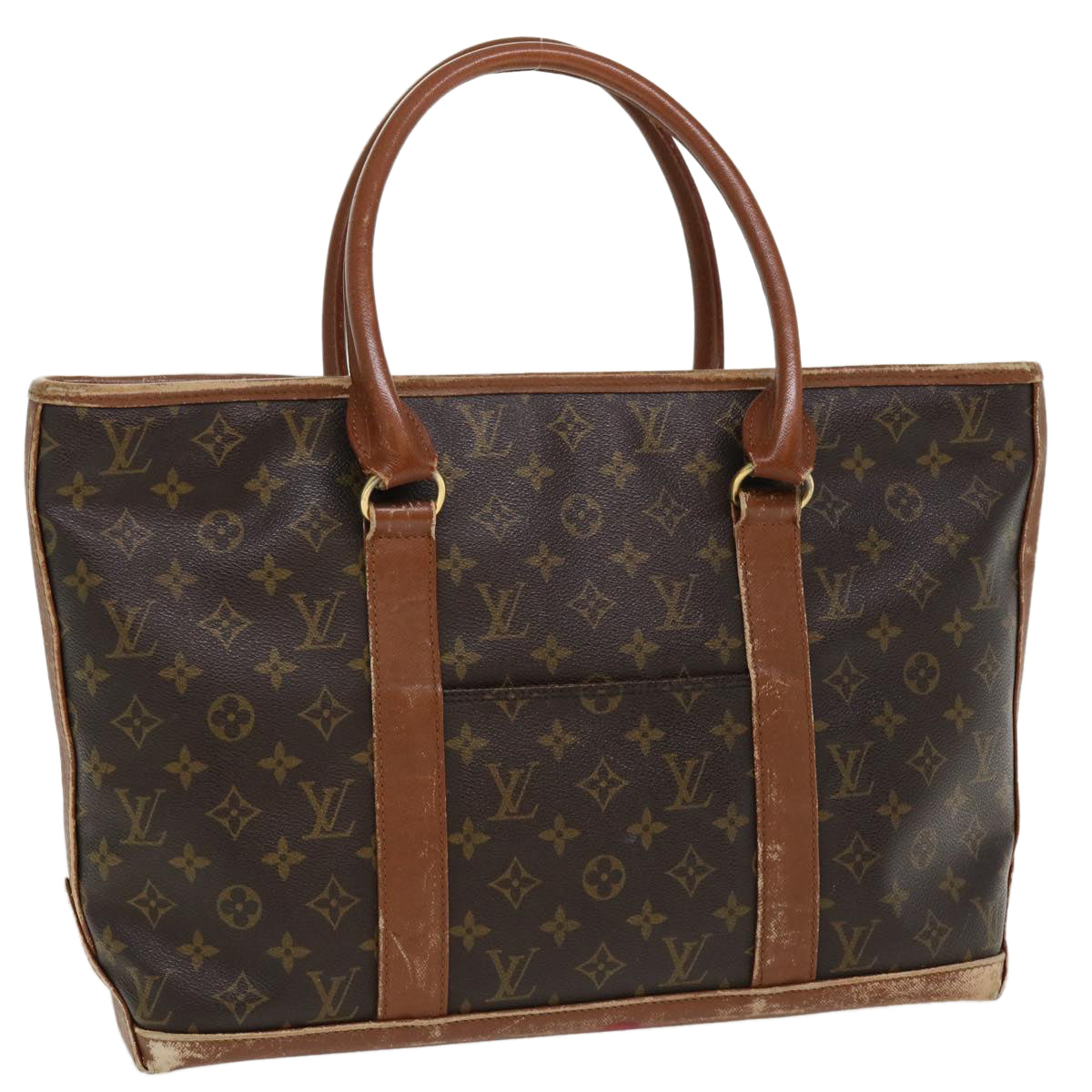 LOUIS VUITTON Monogram Sac Weekend PM Hand Bag M42425 LV Auth th3377