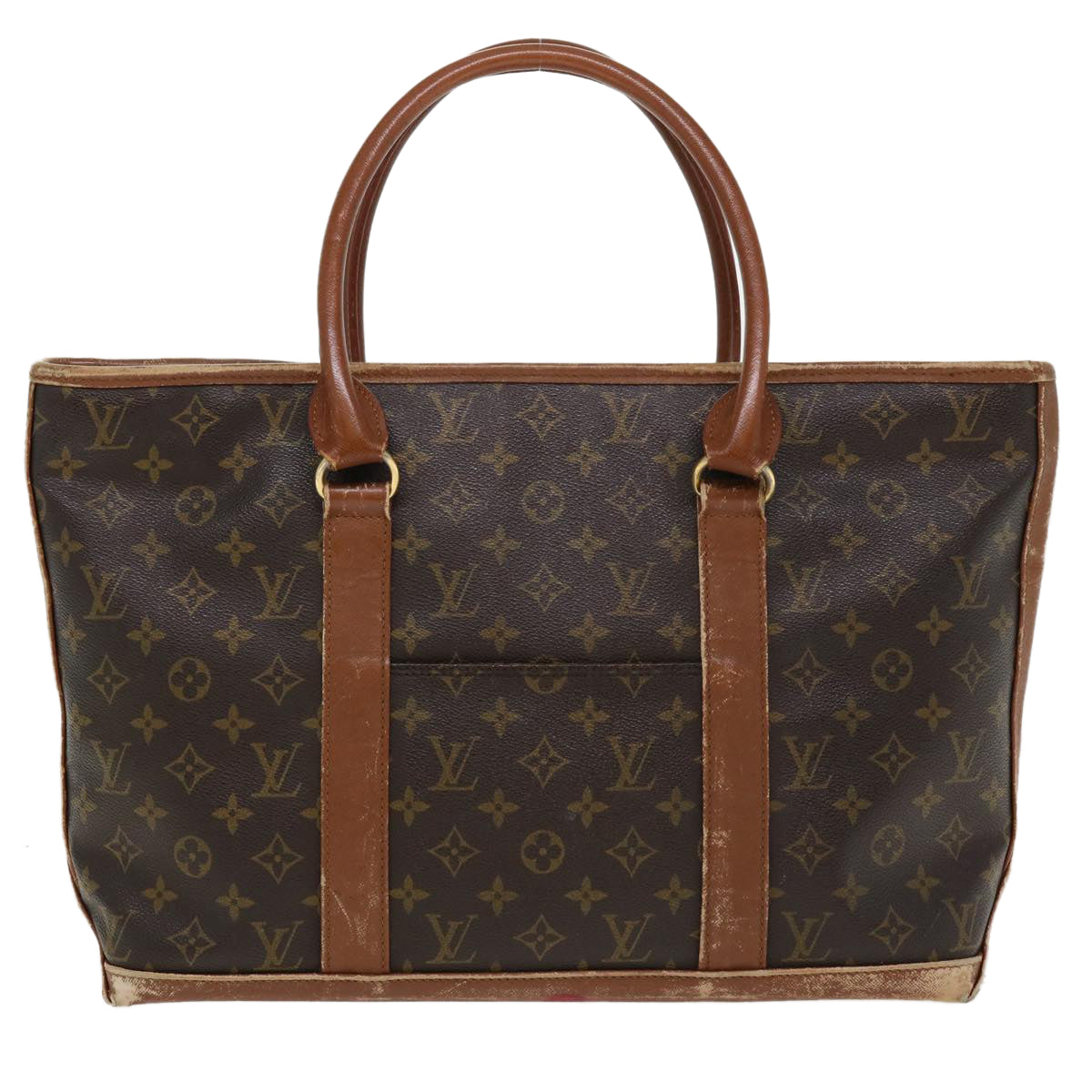 LOUIS VUITTON Monogram Sac Weekend PM Hand Bag M42425 LV Auth th3377