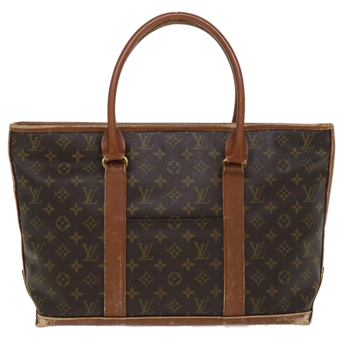 LOUIS VUITTON Monogram Sac Weekend PM Hand Bag M42425 LV Auth th3377