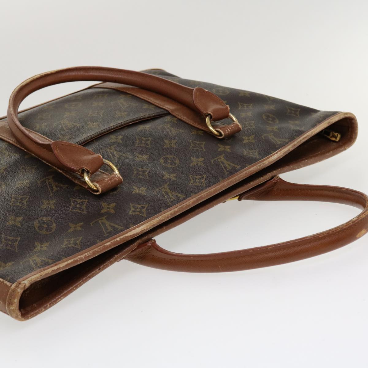 LOUIS VUITTON Monogram Sac Weekend PM Hand Bag M42425 LV Auth th3377