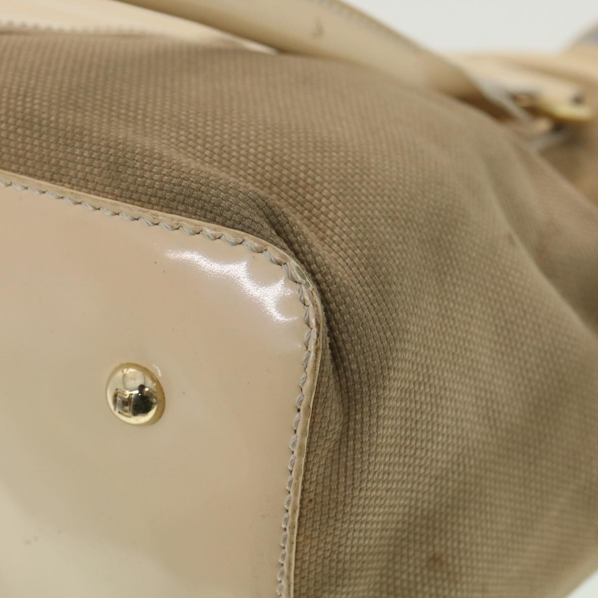 FENDI Shoulder Bag Canvas Beige 2435-8BH121-LAX-048 Auth th3390