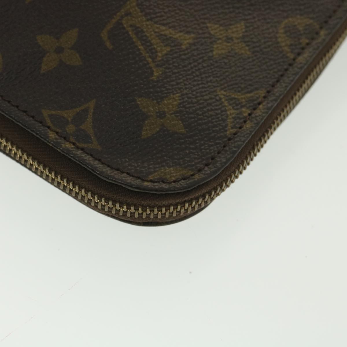 LOUIS VUITTON Monogram Poche Document Briefcase M53400 LV Auth th3401