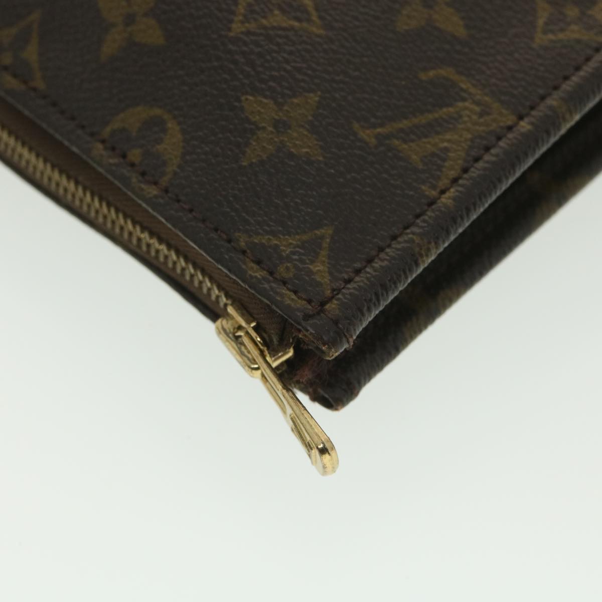 LOUIS VUITTON Monogram Poche Document Briefcase M53400 LV Auth th3401