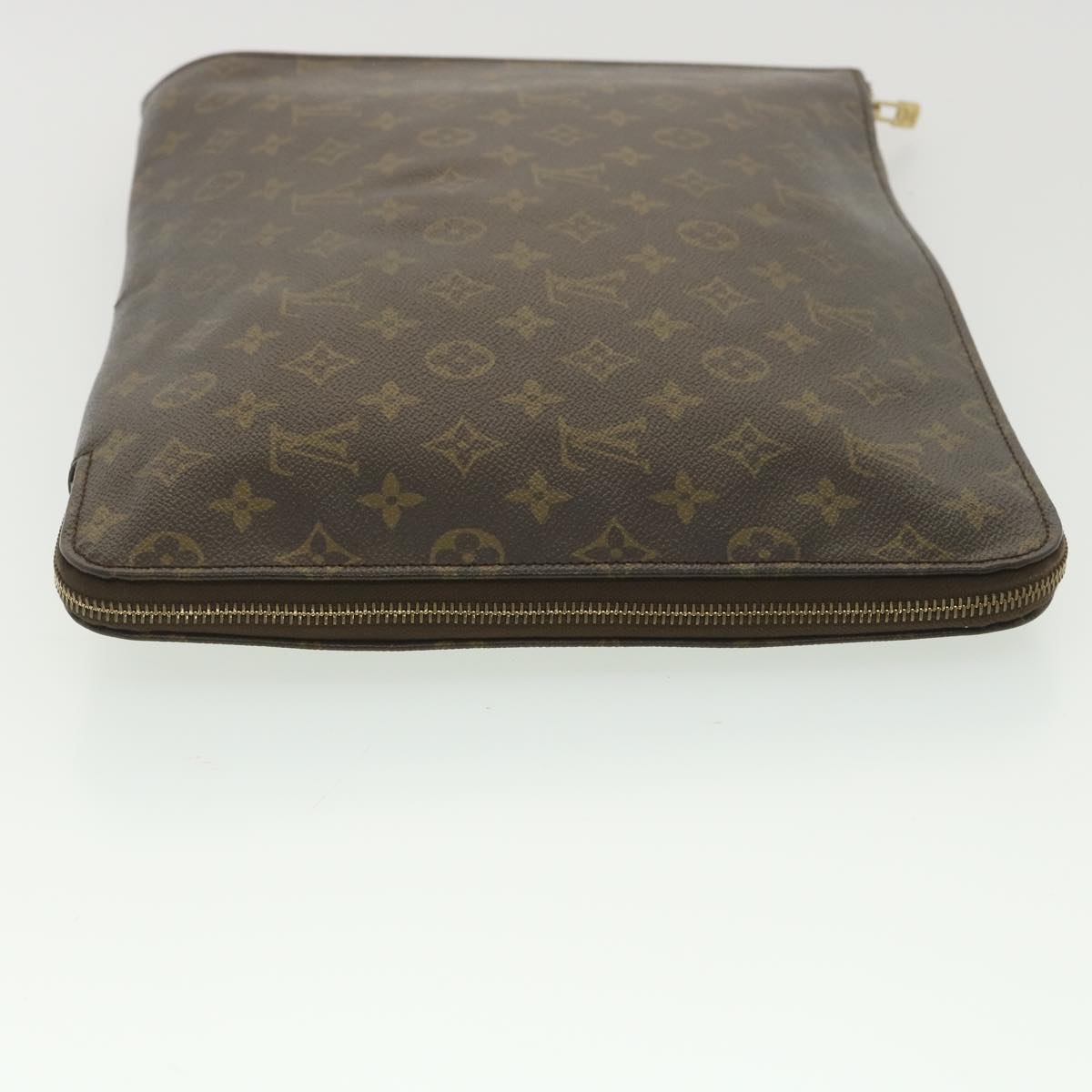 LOUIS VUITTON Monogram Poche Document Briefcase M53400 LV Auth th3401