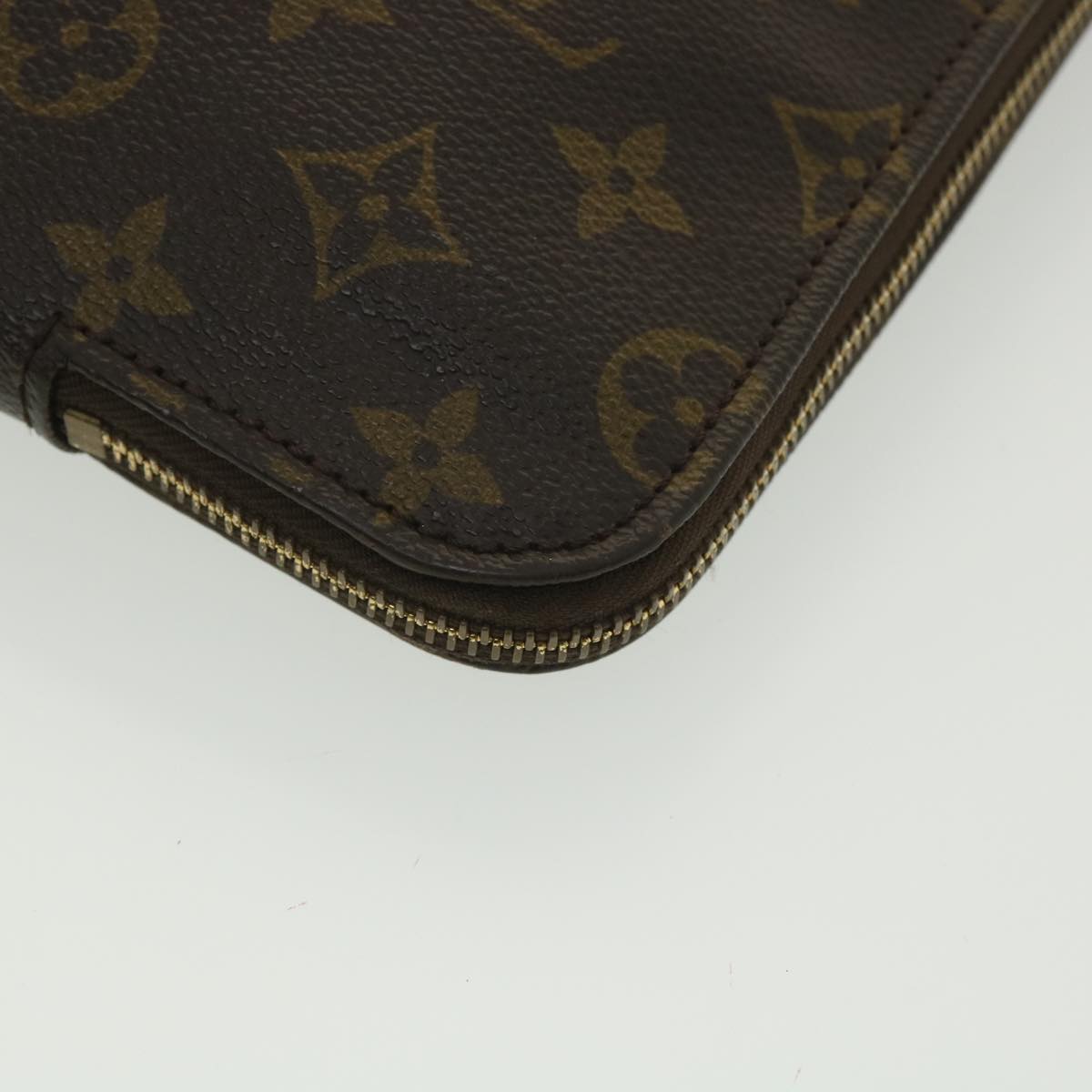 LOUIS VUITTON Monogram Poche Document Briefcase M53400 LV Auth th3401