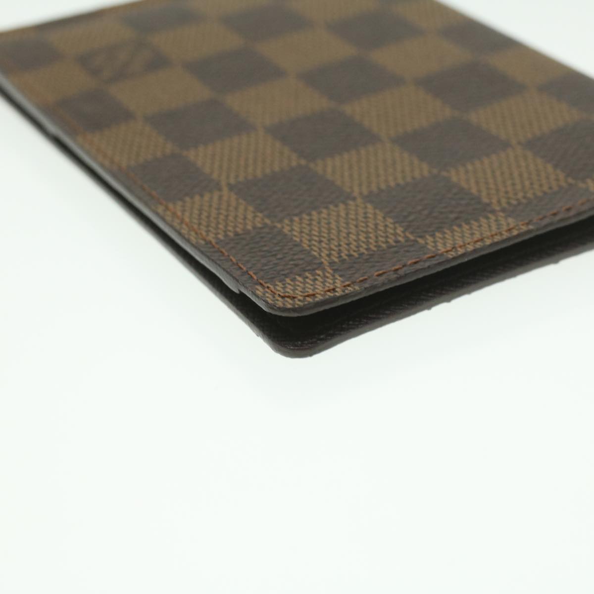 LOUIS VUITTON Damier Ebene Couverture Passport Case N60189 LV Auth th3434