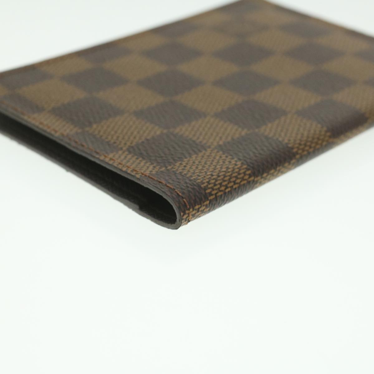 LOUIS VUITTON Damier Ebene Couverture Passport Case N60189 LV Auth th3434