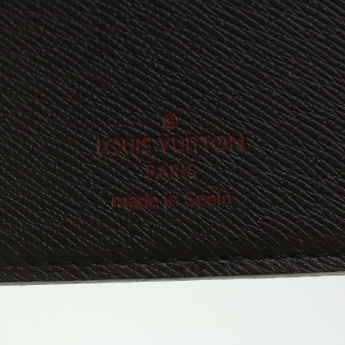 LOUIS VUITTON Damier Ebene Couverture Passport Case N60189 LV Auth th3434