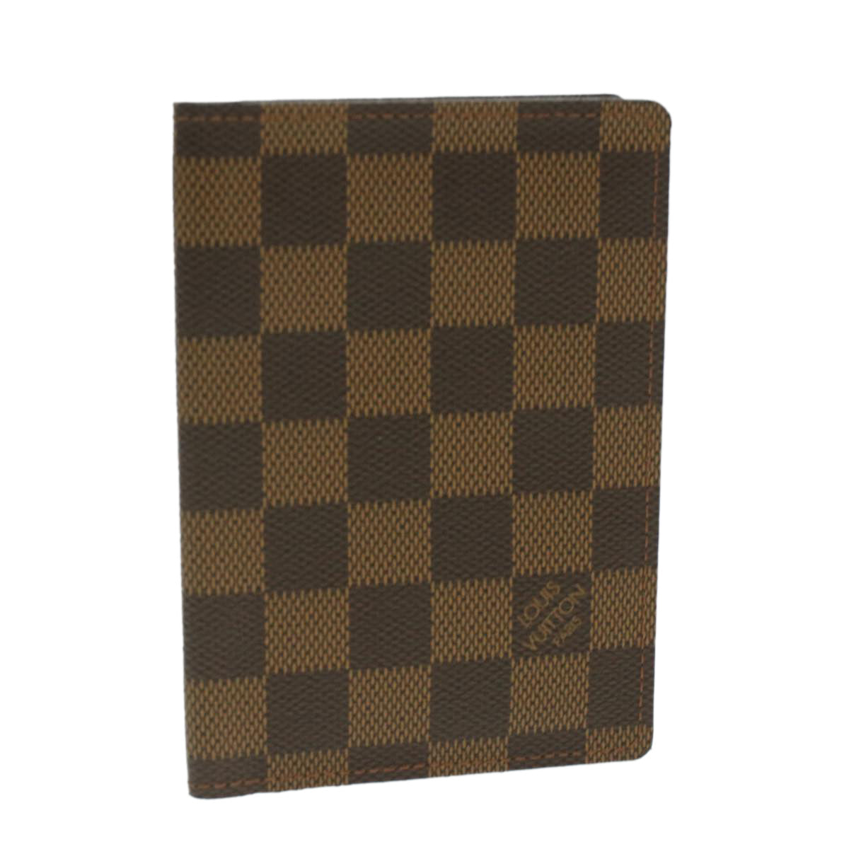 LOUIS VUITTON Damier Ebene Couverture Passport Case N60189 LV Auth th3434