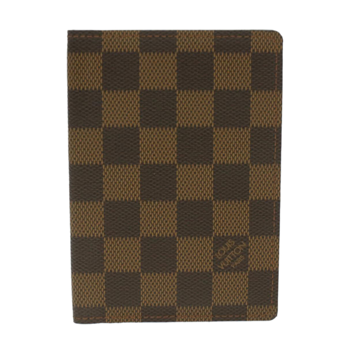 LOUIS VUITTON Damier Ebene Couverture Passport Case N60189 LV Auth th3434