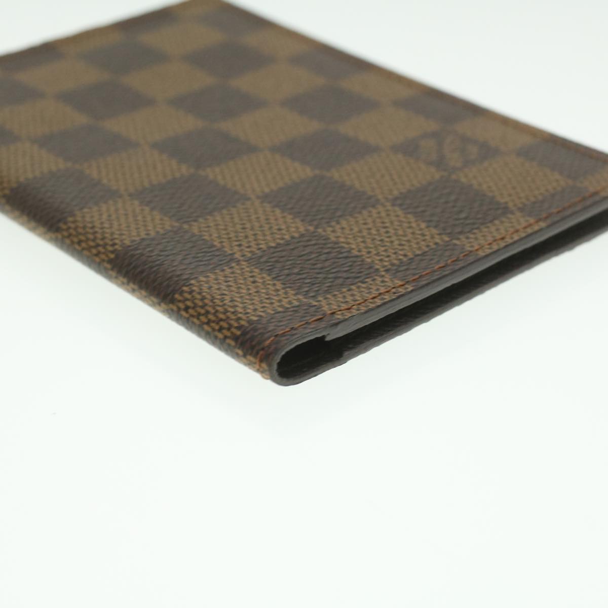 LOUIS VUITTON Damier Ebene Couverture Passport Case N60189 LV Auth th3434