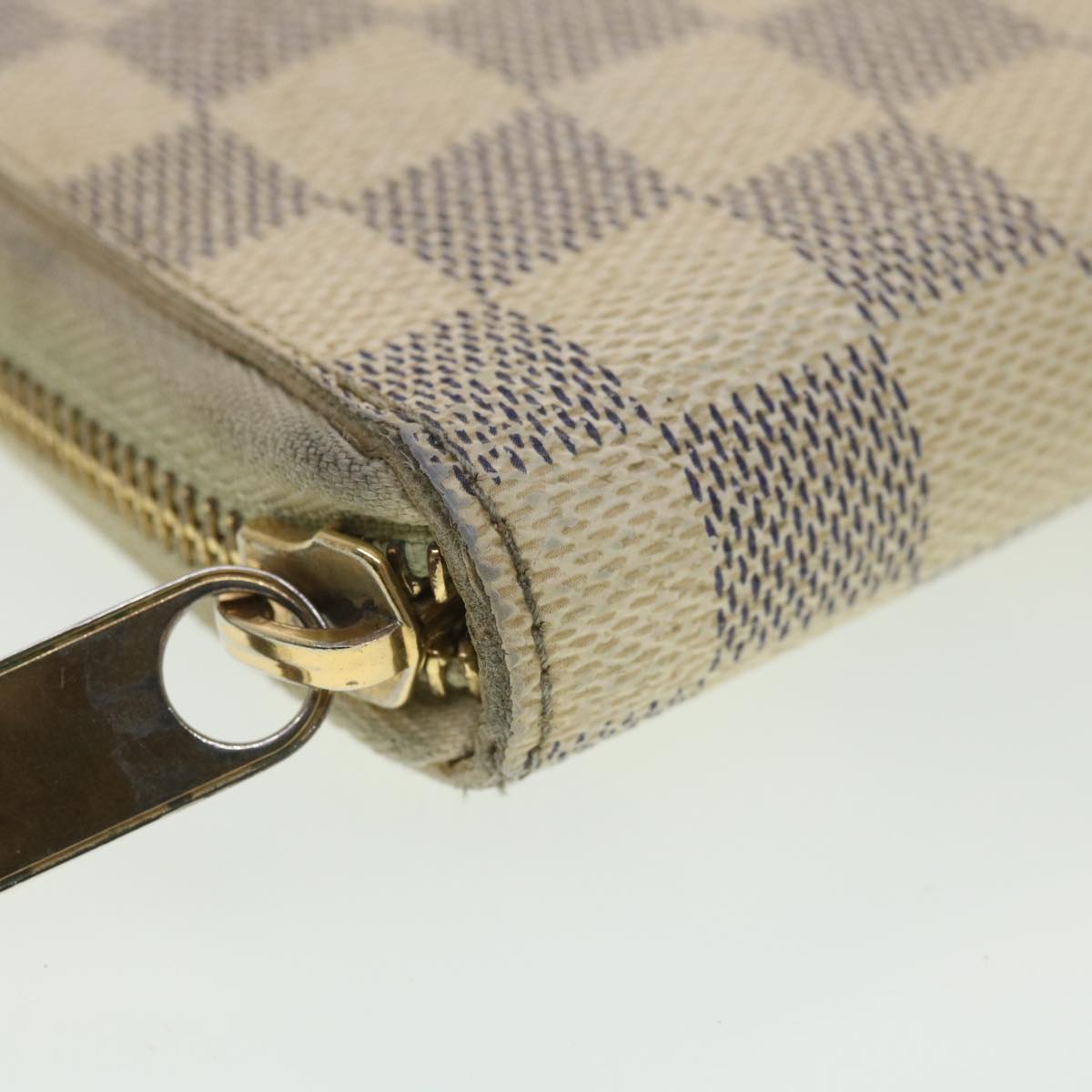 LOUIS VUITTON Damier Azur Zippy Organizer Long Wallet N60012 LV Auth th3484