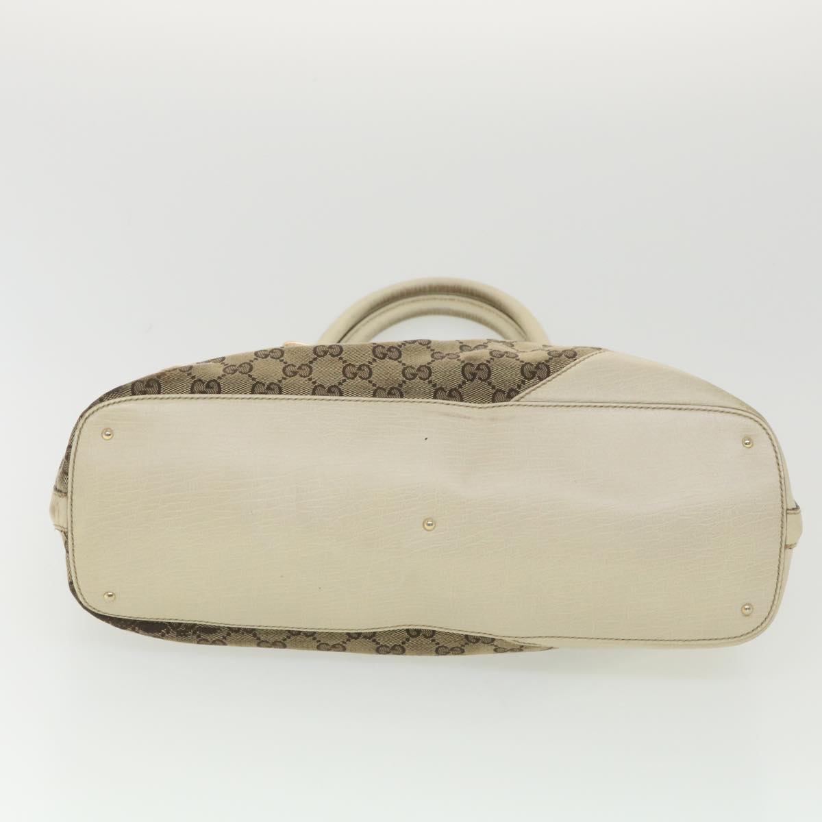 GUCCI GG Canvas Sherry Line Shoulder Bag Beige 137385 Auth th3490