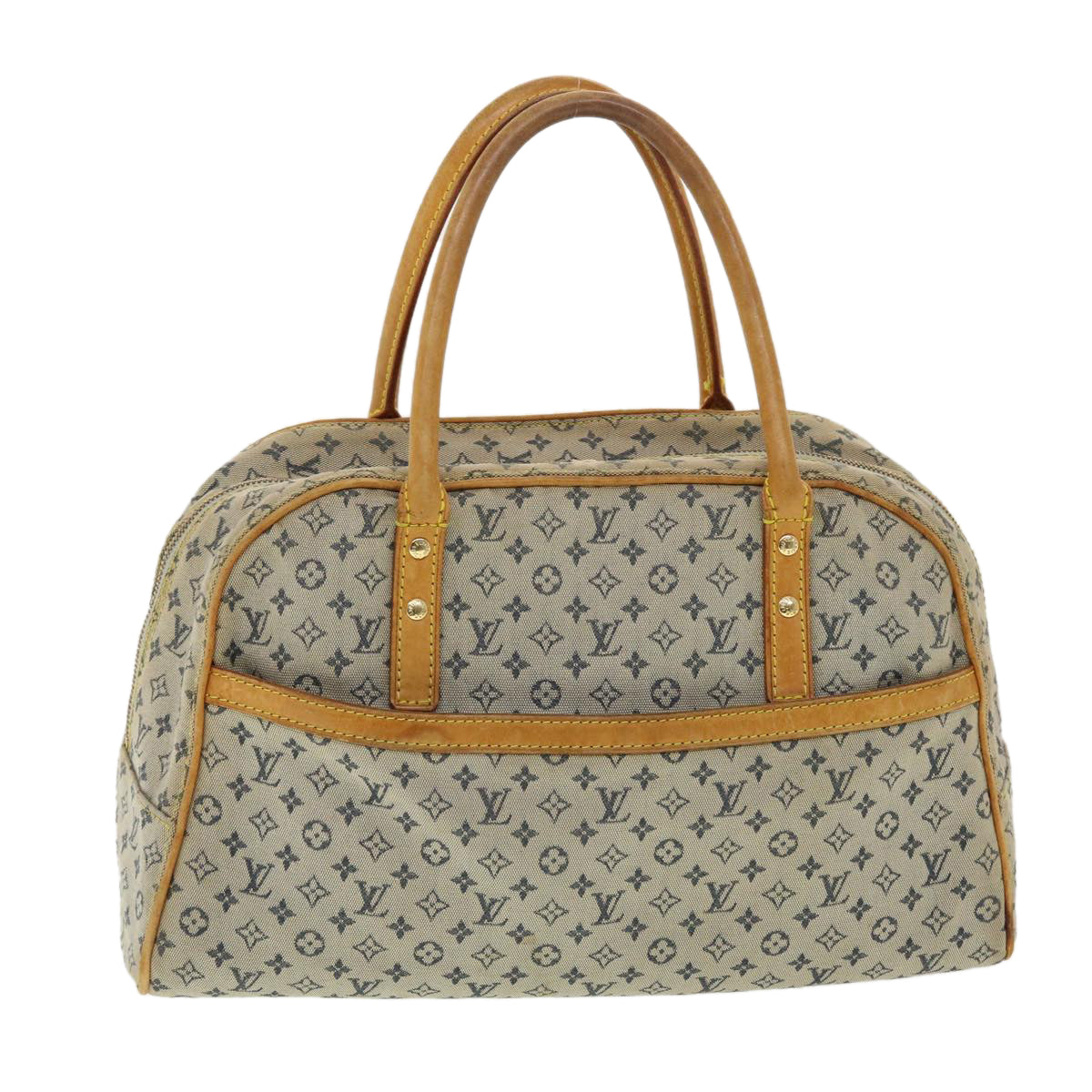 LOUIS VUITTON Monogram Mini Marie Hand Bag Blue M92003 LV Auth th3505