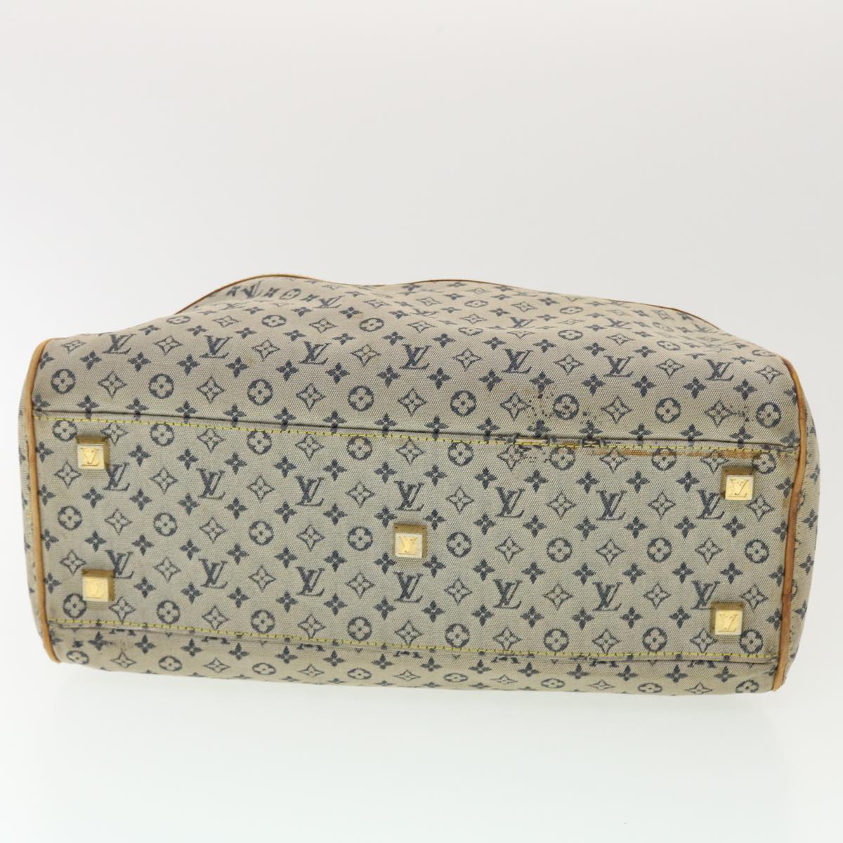 LOUIS VUITTON Monogram Mini Marie Hand Bag Blue M92003 LV Auth th3505