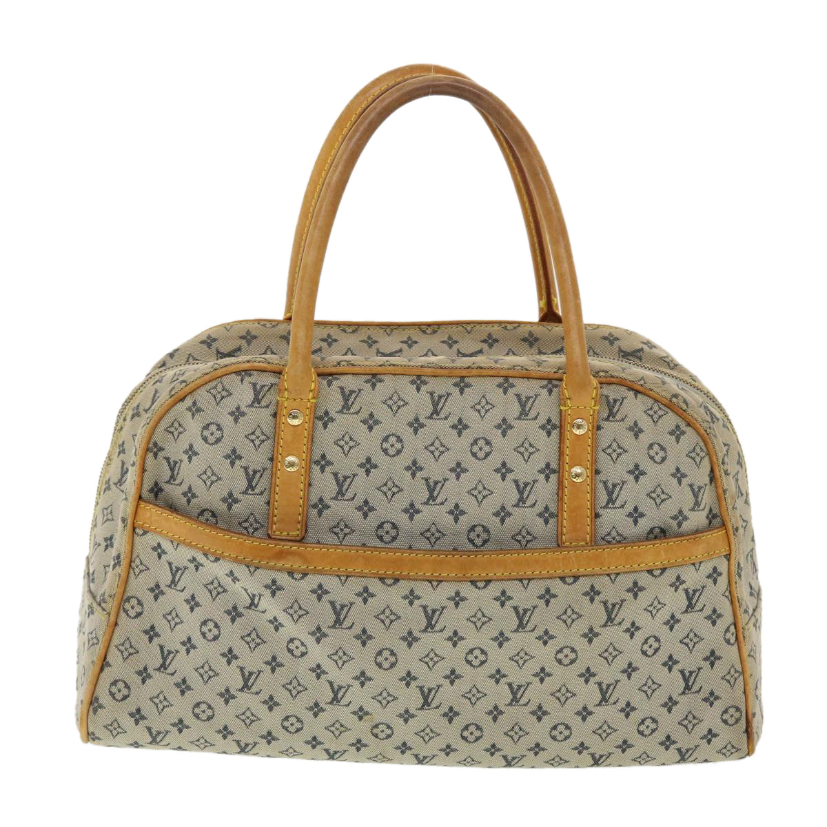 LOUIS VUITTON Monogram Mini Marie Hand Bag Blue M92003 LV Auth th3505