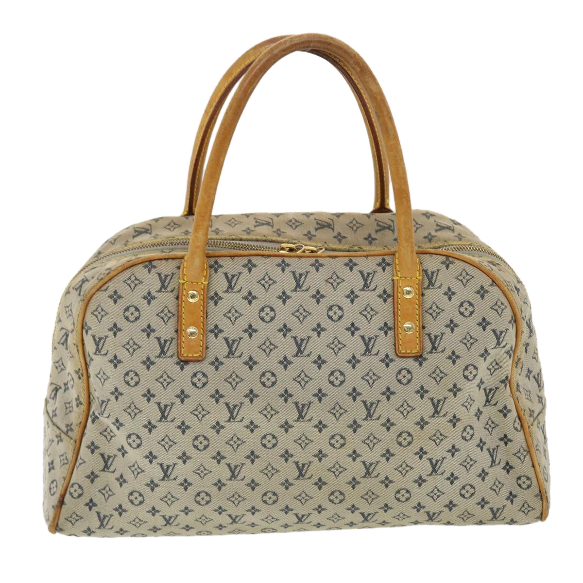 LOUIS VUITTON Monogram Mini Marie Hand Bag Blue M92003 LV Auth th3505