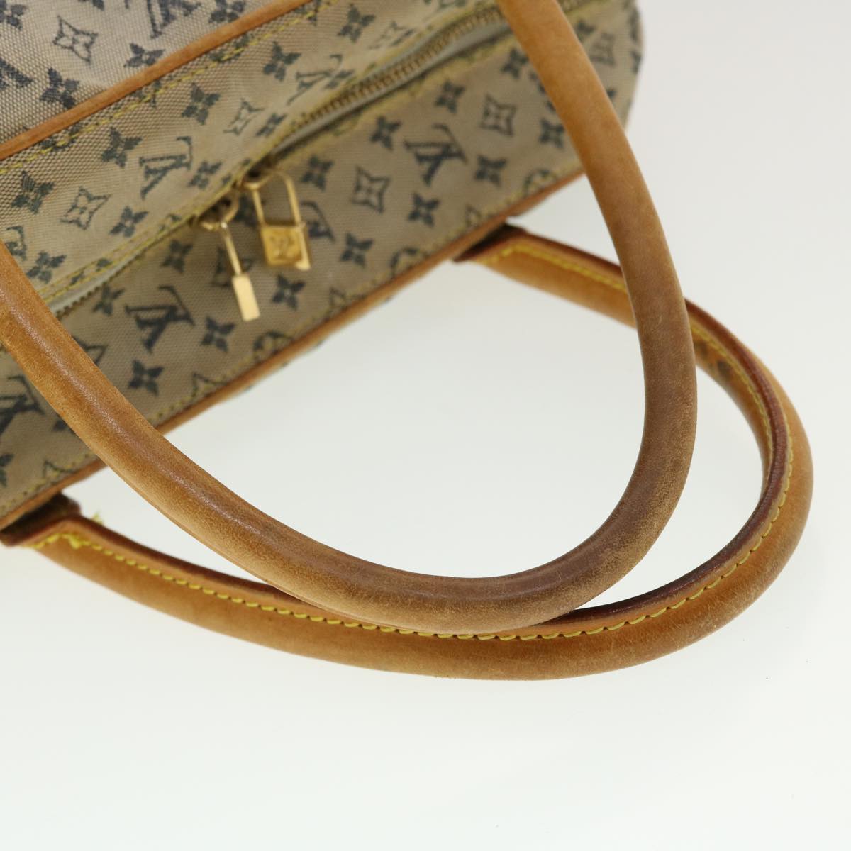 LOUIS VUITTON Monogram Mini Marie Hand Bag Blue M92003 LV Auth th3505