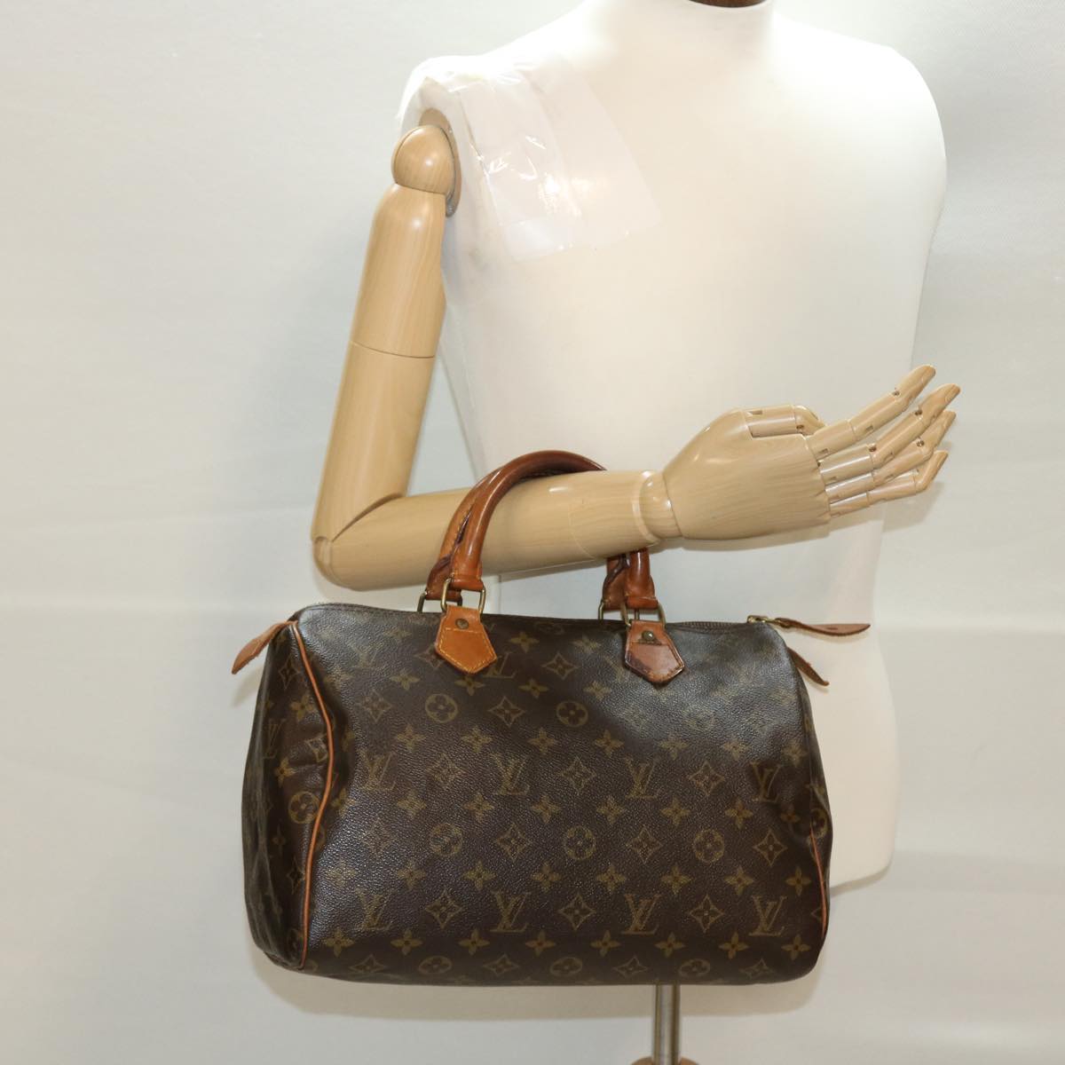 LOUIS VUITTON Monogram Speedy 30 Hand Bag M41526 LV Auth th3508