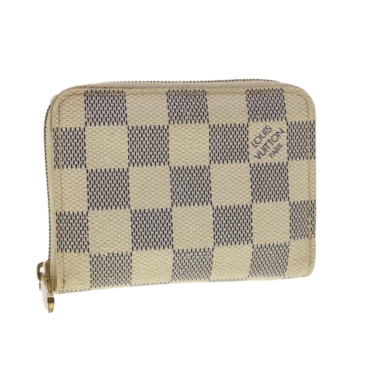 LOUIS VUITTON Damier Azur Zippy Coin Purse Coin Purse N63069 LV Auth th3512