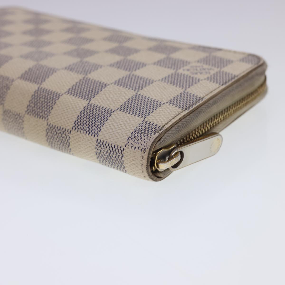 LOUIS VUITTON Damier Azur Zippy Organizer Long Wallet N60012 LV Auth th3540