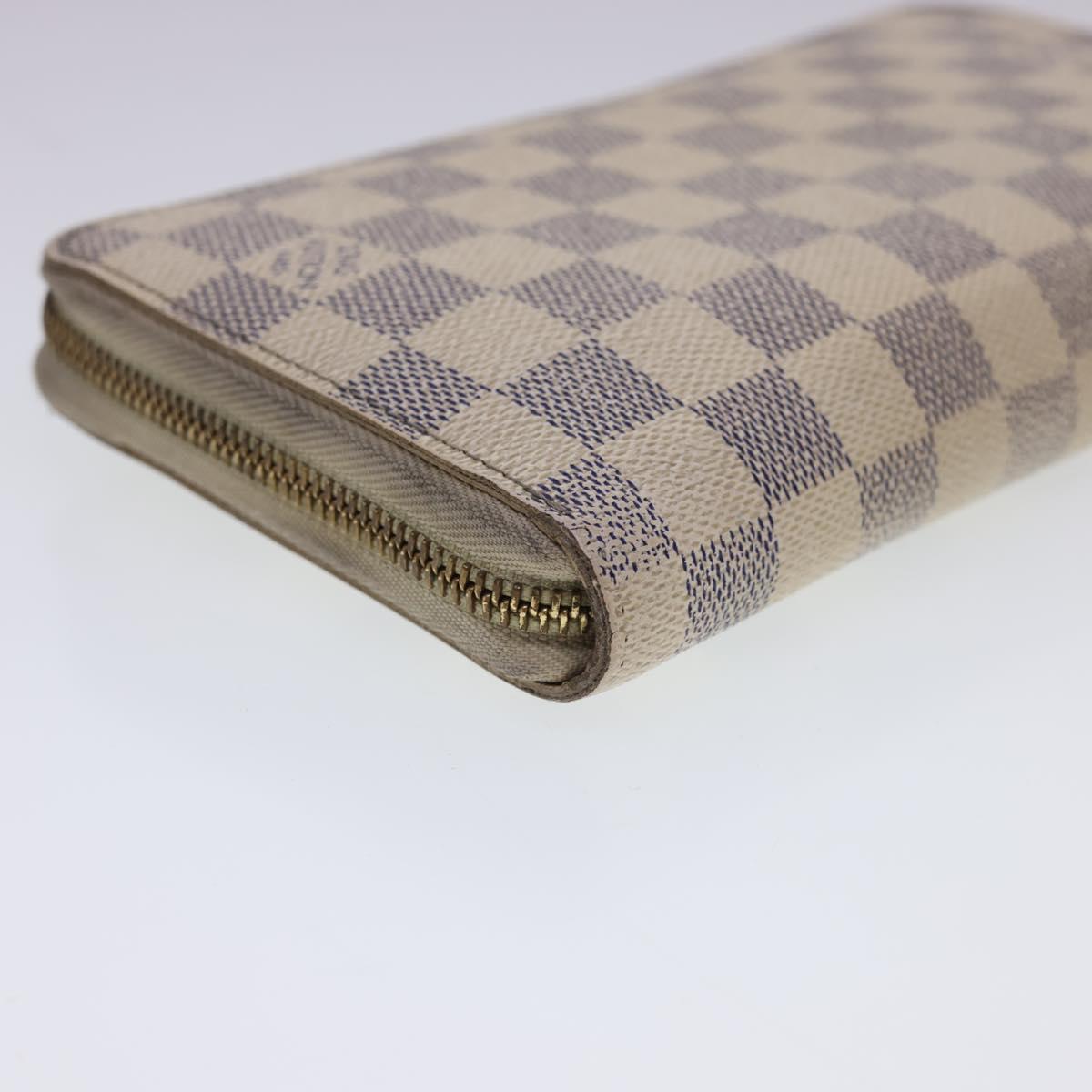 LOUIS VUITTON Damier Azur Zippy Organizer Long Wallet N60012 LV Auth th3540