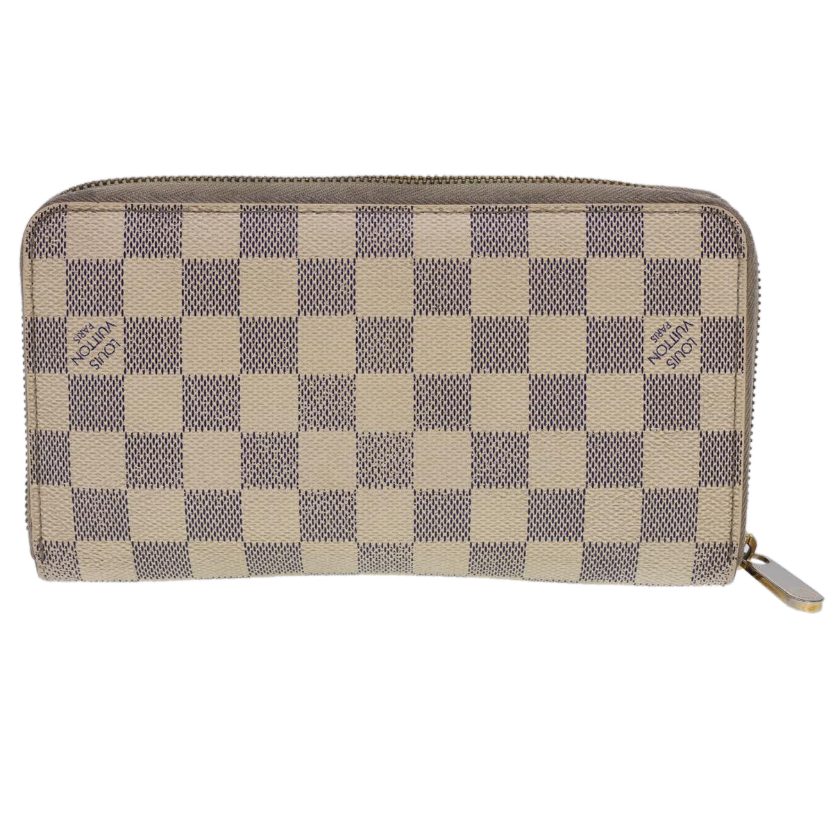 LOUIS VUITTON Damier Azur Zippy Organizer Long Wallet N60012 LV Auth th3540 - 0