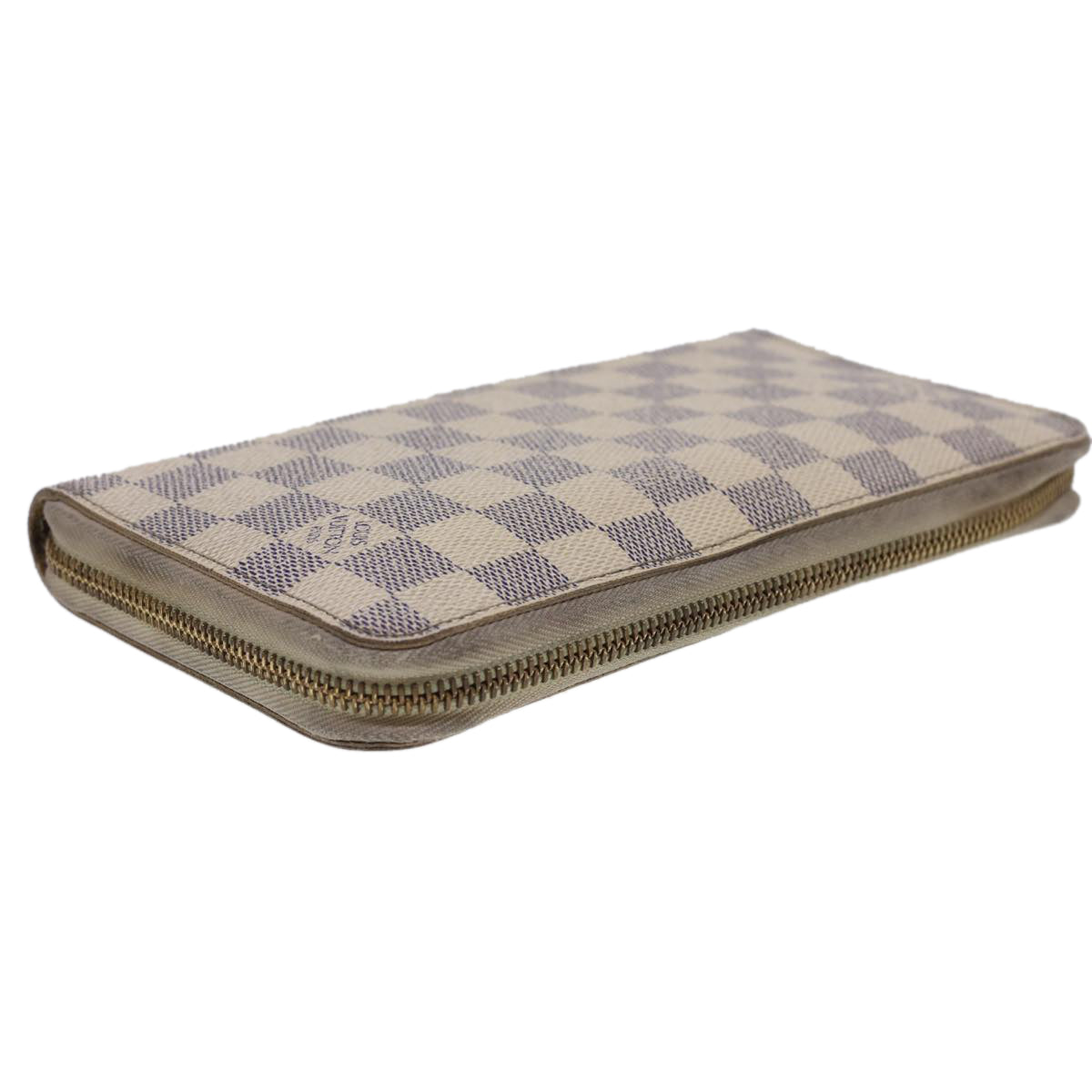 LOUIS VUITTON Damier Azur Zippy Organizer Long Wallet N60012 LV Auth th3540