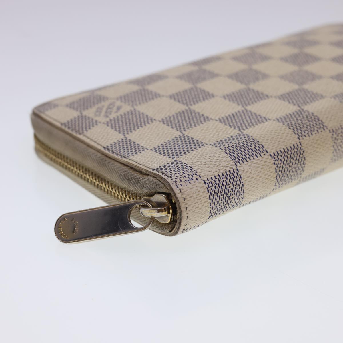 LOUIS VUITTON Damier Azur Zippy Organizer Long Wallet N60012 LV Auth th3540